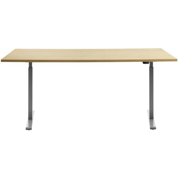 Topstar bureau rglable en hauteur (lectrique) Topstar Office 180 cm, pitement en T gris clair