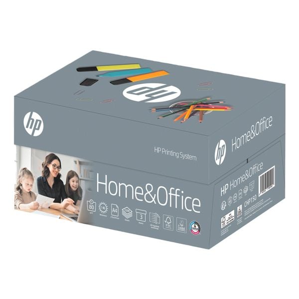 1 boite (3x 500 feuilles) Papier imprimante multifonction A4 HP Home & Office - 1500 feuilles au total