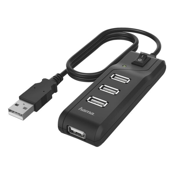 Hama Hub USB 2.0, 4 ports, noir Hama Hub USB 2.0, 4 ports, noir