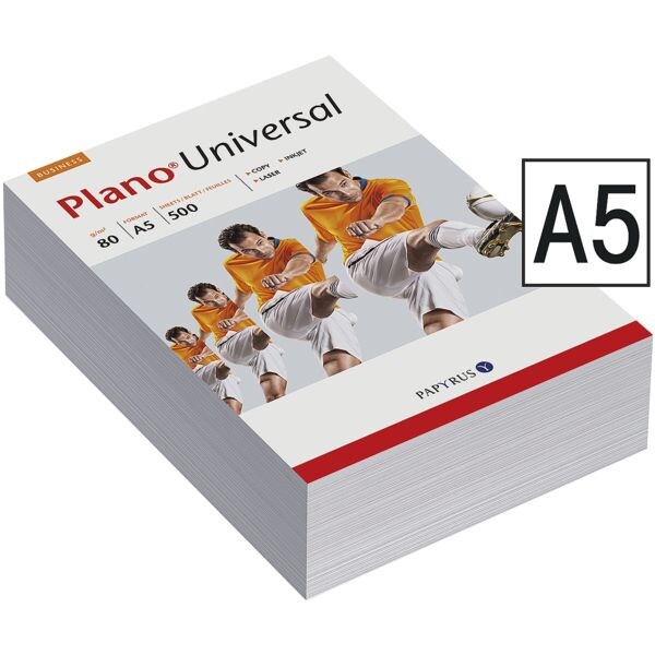 Papier photocopieur A5 Plano universel - 500 feuilles au total