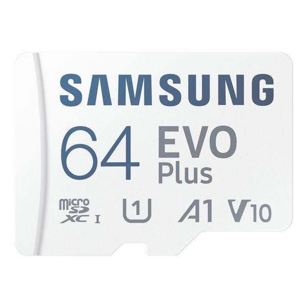 Samsung Carte mmoire microSD  EVO Plus 2021  avec adaptateur SD 64 GB