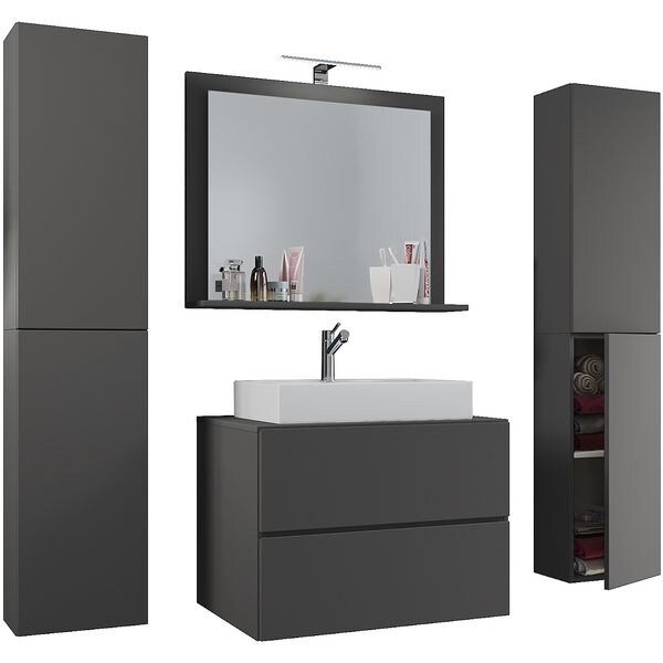 VCM Morgenthaler Lot de meubles de salle de bains  Lendas XL  80 cm