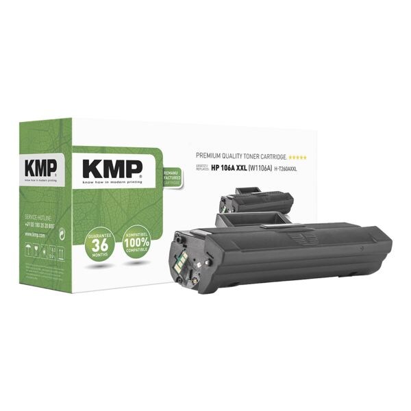 KMP Cartouches toner quivalent HP  W1106A  No. 106A XXL