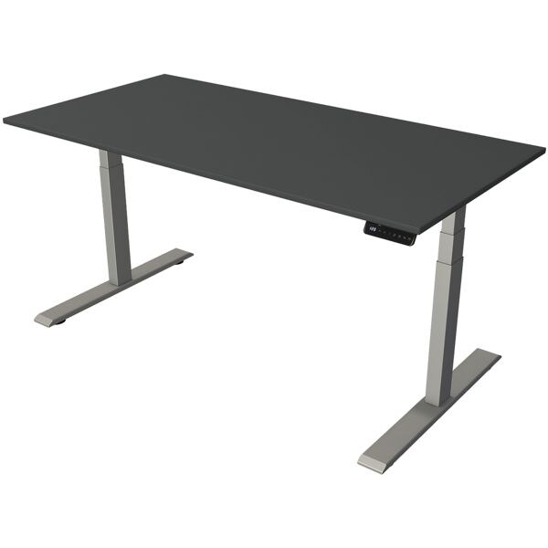 Kerkmann Table assis-debout rglable en hauteur lectrique Move 2 160 cm, pitement en T gris