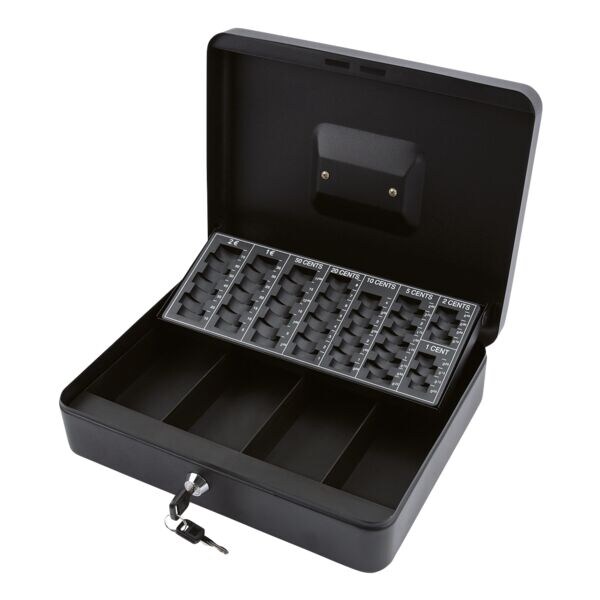 Olympia Coffret-caisse « CB700 Plus » avec insert pour compter les pièces et stylo détecteur de faux billets