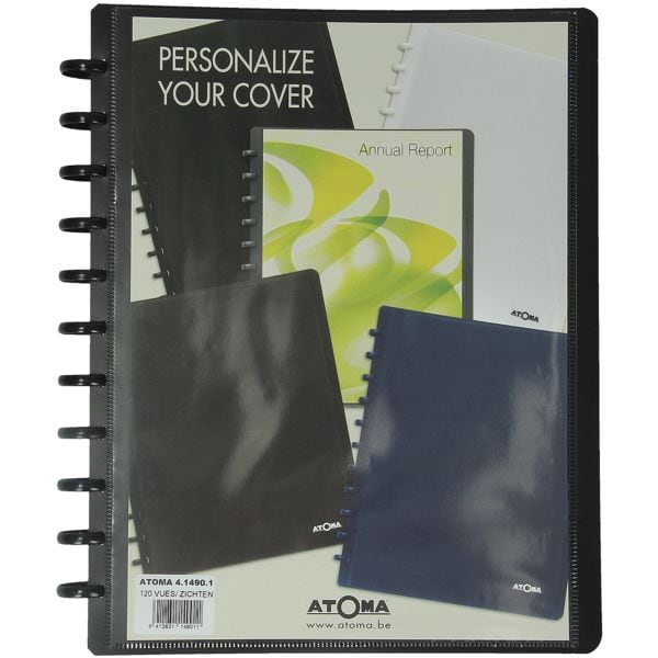 Atoma Paquet de 7 livrets de prsentation transparents A4 60 pochettes avec pochette transparente pour la couverture