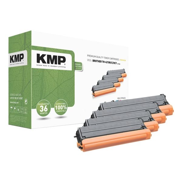 KMP Toner quivalent Brother  TN421BK/C/M/Y 