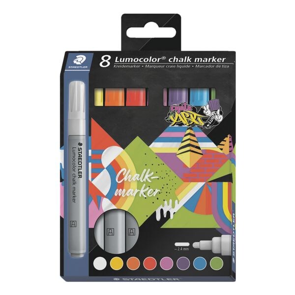 STAEDTLER Marqueur craie  Lumocolor chalk marker 344-C8 
