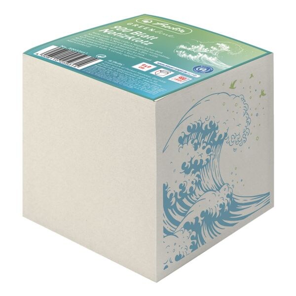 Herlitz Bloc cube « GREENline Welle » Herlitz Bloc cube « GREENline Welle »