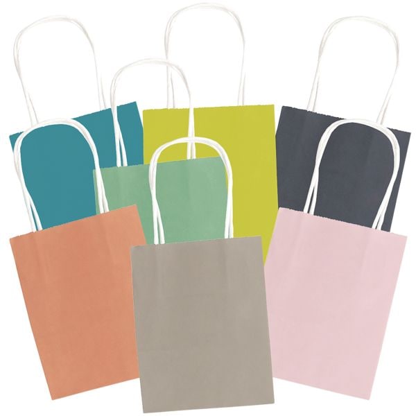 folia Paquet de 7 sacs en papier  TREND  taille M - 7 couleurs