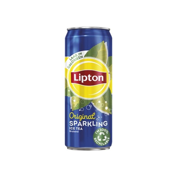 Lipton Paquet de 24 ths glacs  Original Sparkling  330 ml canettes Sleek