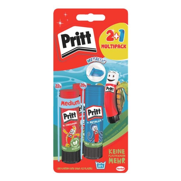 Pritt Offre GRATUITE : btons de colle  Pritt Stick - Orginal  22 g + Pritt GRATUIT  Stick Metallic  20 g