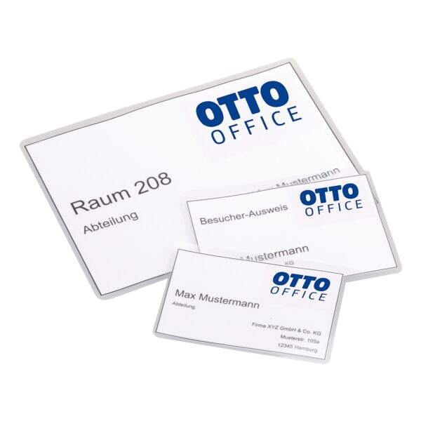 OTTO Office 100 pice(s) Pochettes de plastification Carte de visite format spcial 125 