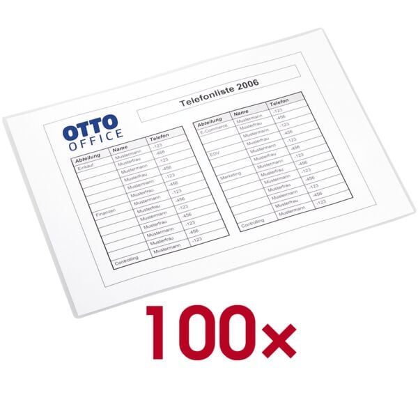 OTTO Office 100 pice(s) Pochettes de plastification A4 80  brillant