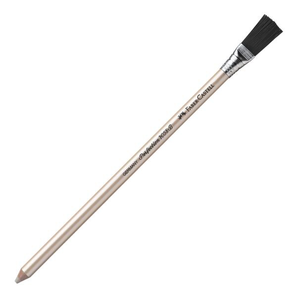 Faber-Castell Paquet de 12 stylos gomme avec brosse  Perfection 7085 B 