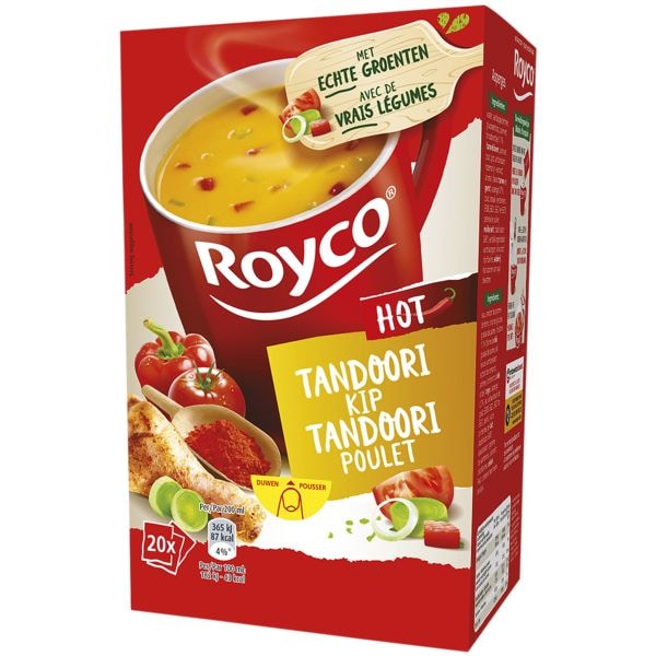 ROYCO Paquet de 20 soupes instantanes  poulet tandoori 