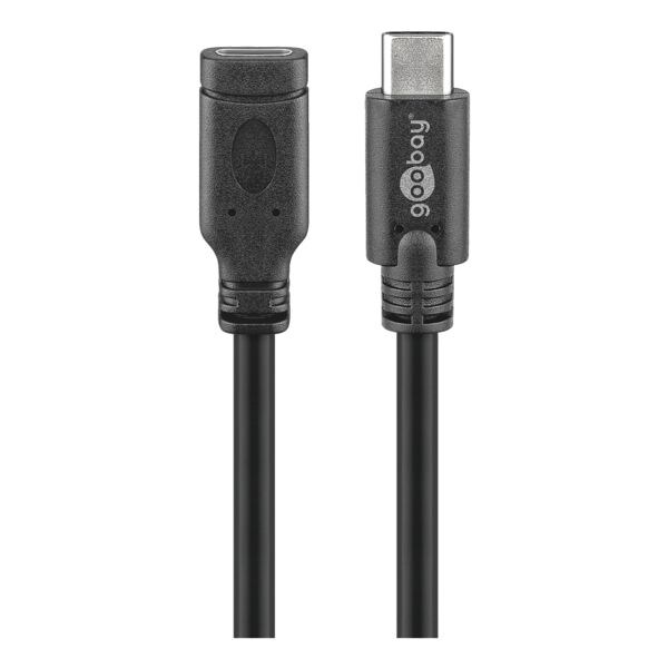 goobay Câble d'extension USB-C noir goobay Câble d'extension USB-C noir