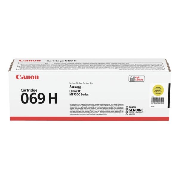 Canon Cartouche toner  069H Y 