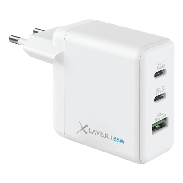 Xlayer Powercharger 65 W - chargeur USB-C - blanc
