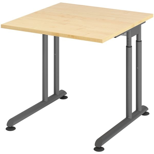 HAMMERBACHER bureau VZS08 »Z-Line« 80 cm, piètement en L couleur graphite HAMMERBACHER bureau VZS08 »Z-Line« 80 cm, piètement en L couleur graphite