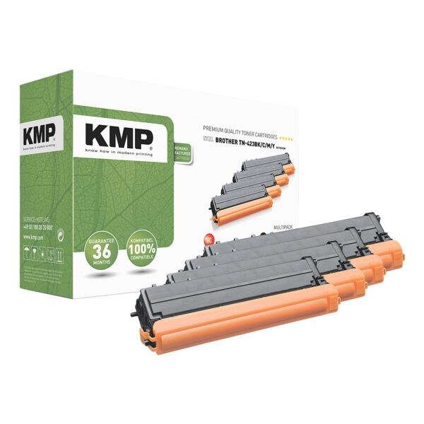 KMP Lot de toner quivalent Brother  TN-423 BK/C/M/Y 