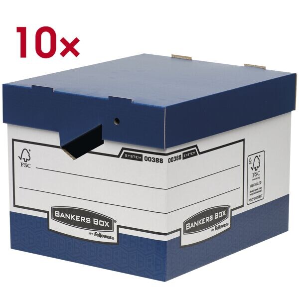 Bankers Box System 10x boîte d'archives « System Heavy Duty Ergo » Bankers Box System 10x boîte d'archives « System Heavy Duty Ergo »