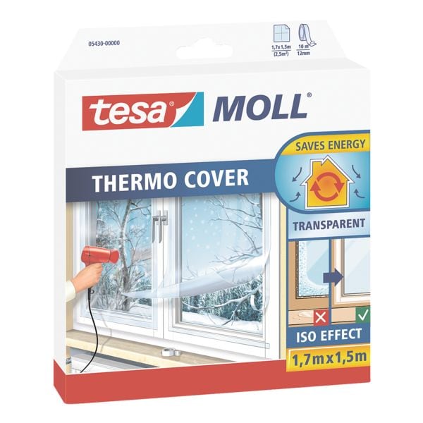 tesa Film isolant pour fentres  tesamoll® Thermo Cover  1,7 x 1,5 m