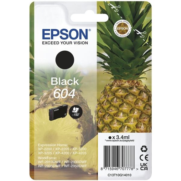 Epson Cartouche d'encre  604  noir (C13T10G14010)