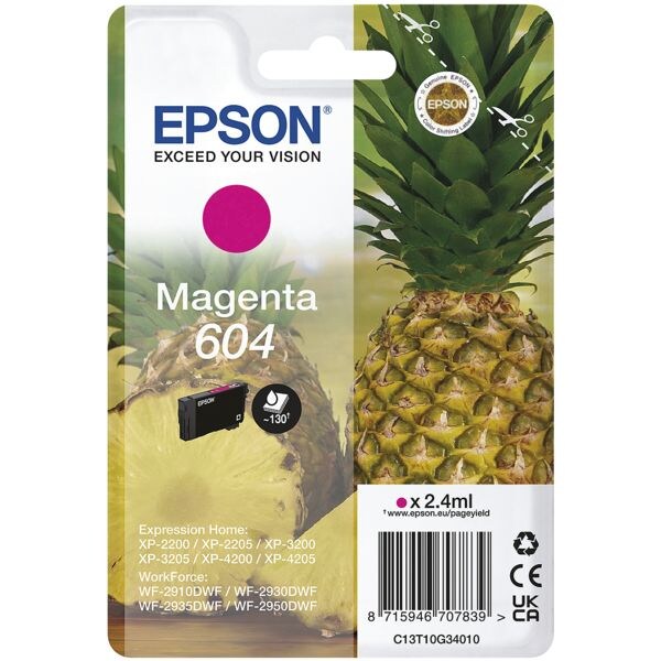 Epson Cartouche d'encre  604  magenta (C13T10G34010)