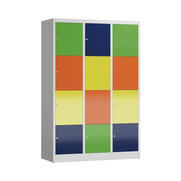 Lllmann Armoire vestiaire, 3x4, acier