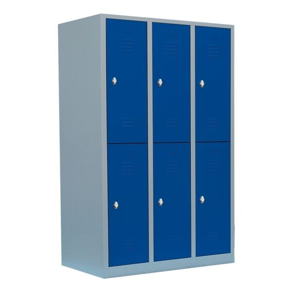 Lllmann Armoire vestiaire, 3x2, acier