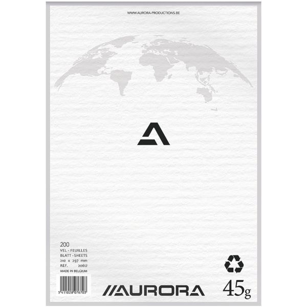 Aurora bloc-notes bloc-notes papier recyclé neutre