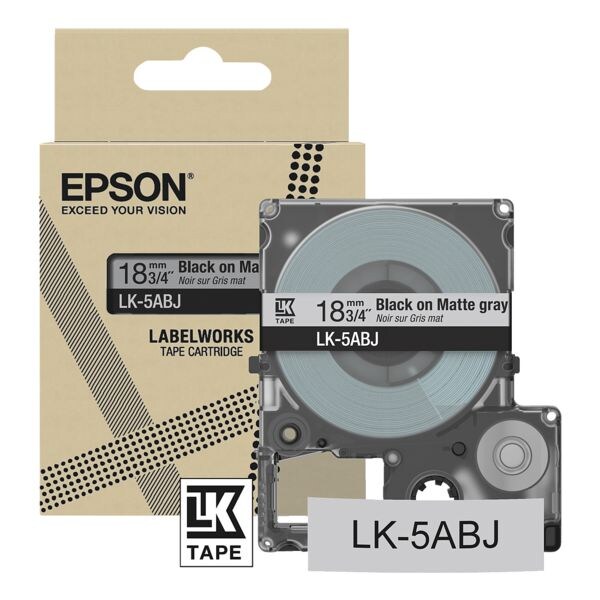 Epson Ruban pour titreuse  LK-5WBJ  18 mm