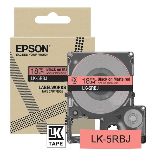 Epson Ruban pour titreuse  LK-5WBJ  18 mm