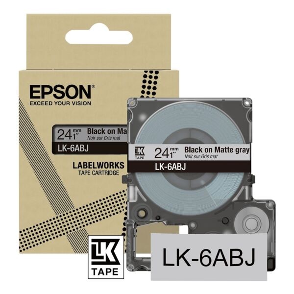 Epson Ruban pour titreuse  LK-6WBJ  24 mm