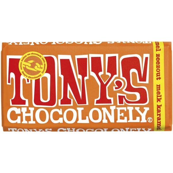 Tony's Chocolonely Tablette de chocolat  Caramel Sel de mer  180 g