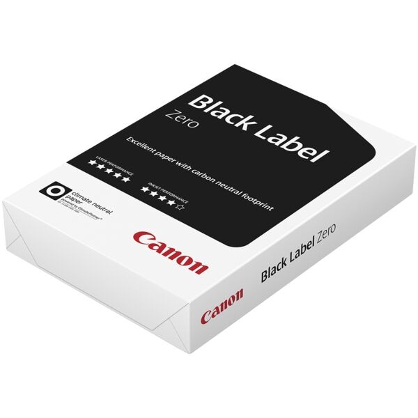 Papier imprimante A4 Canon Black Label Zero - 500 feuilles au total, 80g/m