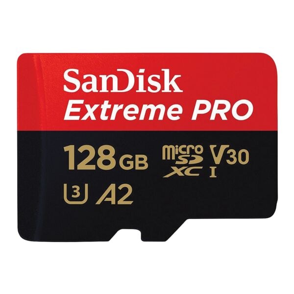 SanDisk Carte mémoire microSDXC avec adaptateur « Extreme 128 GB »