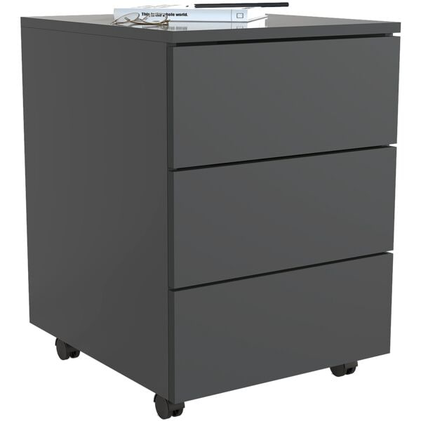 VCM Caisson  roulettes  Dalosa  3 tiroirs classiques profondeur 45 cm