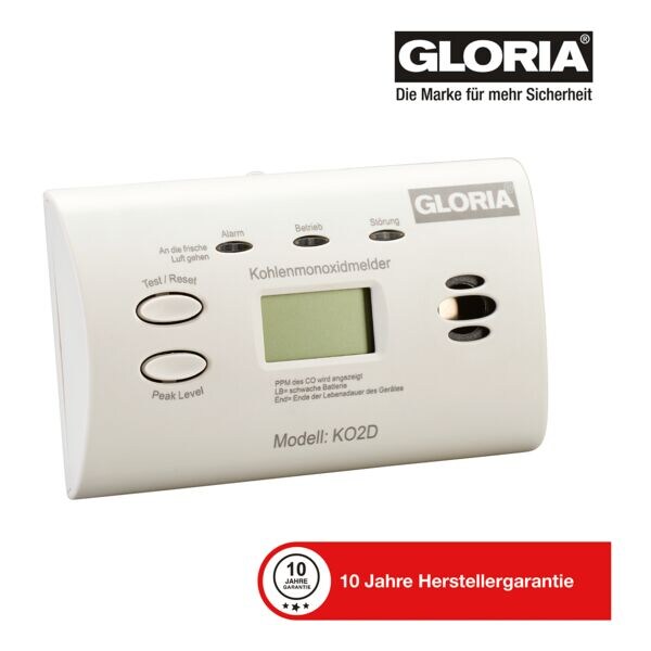 GLORIA Détecteur de monoxyde de carbone type « KO2D »