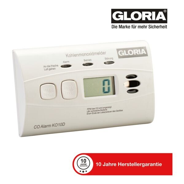 GLORIA Dtecteur de monoxyde de carbone type  KO10D 