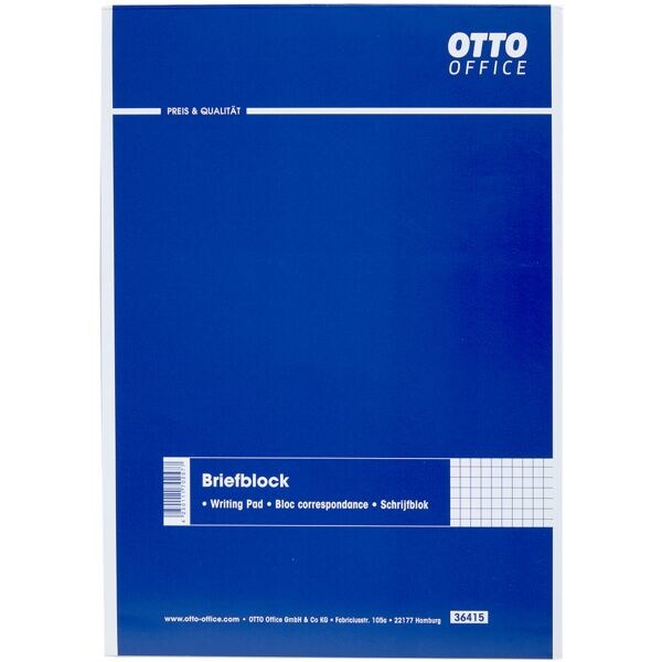OTTO Office bloc de correspondance, A4,  carreaux, 50 feuille(s)