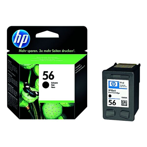 HP Cartouche jet d'encre HP 56, noir - C6656AE HP Cartouche jet d'encre HP 56, noir - C6656AE