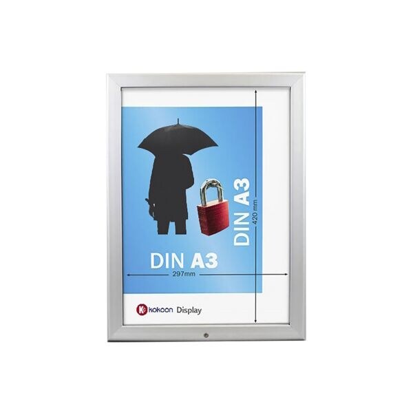 kokoon Display Cadre pliable A3 aluminium verrouillable kokoon Display Cadre pliable A3 aluminium verrouillable