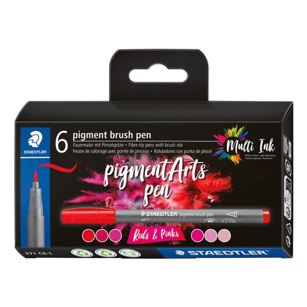 STAEDTLER 6 stylos feutres  pigment brush pen 