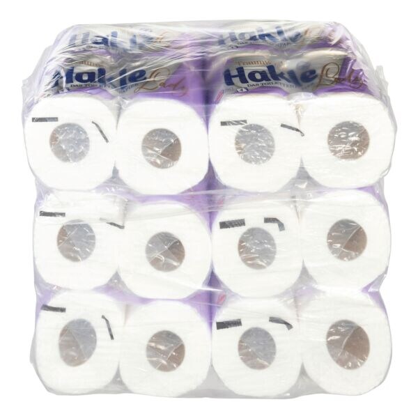 Hakle papier toilette Lady 4 paisseurs, extra-blanc - 24 rouleaux (12 paquets de 2 rouleaux)