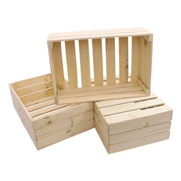 Gerso Lot de 3 caisses en bois  DK1 