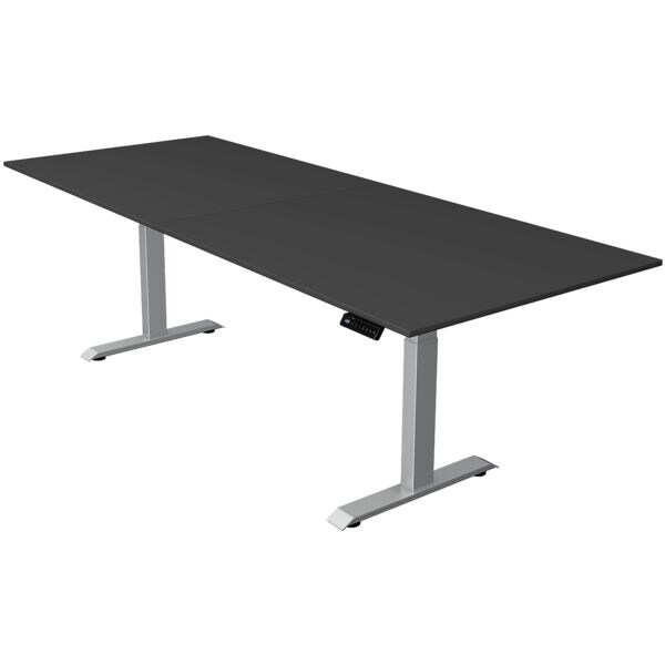 Kerkmann table assis-debout Move 4 250 cm, pitement en T argent