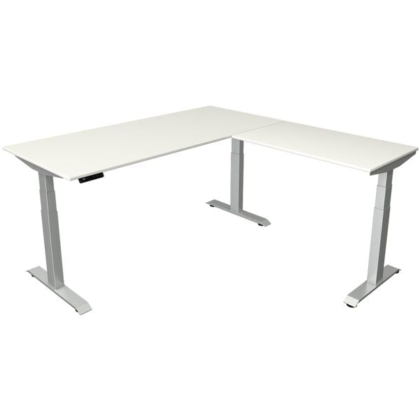 Kerkmann Bureau d'angle Move 4 180 cm, pitement en T argent