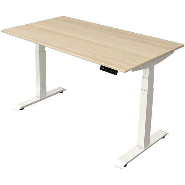 Kerkmann table assis-debout Move 4 140 cm, pitement en T blanc